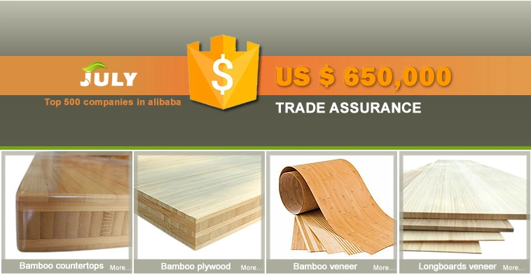 Laminated Natural 20mm Thick Bamboo Plywood Panel for Desktop