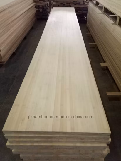 Tampo de mesa de bambu caramelo prensado horizontalmente em bancadas e tampos de mesa