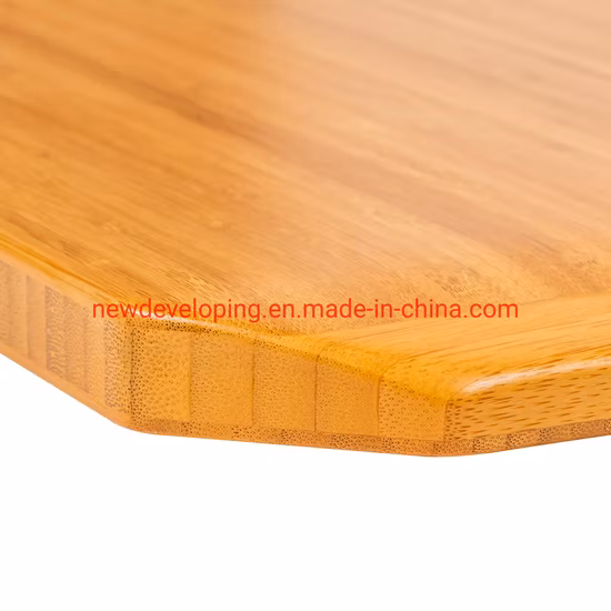 Mesa de canto de bambu para sala de estar em casa estação de trabalho ajustável