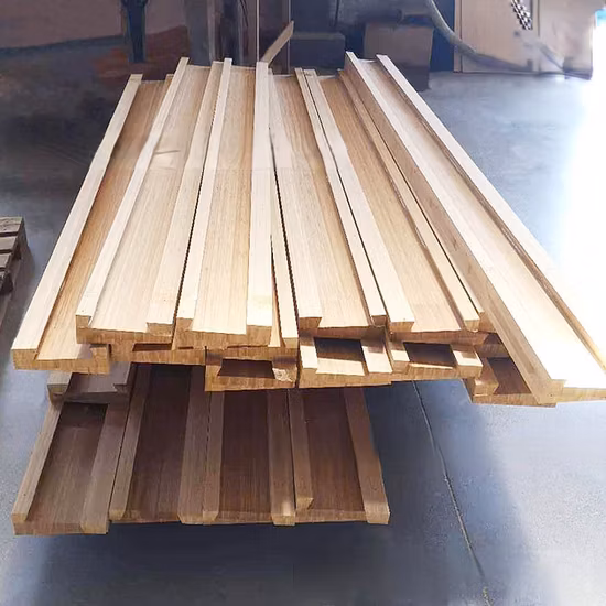 Corrimão externo de bambu sólido para escada de bambu