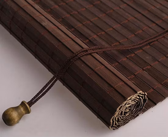Cortinas de rolo e romanas de bambu natural (A-50)