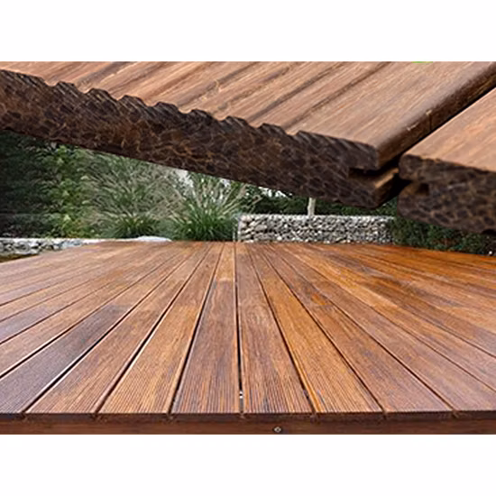 Materiais de construção ao ar livre à prova d'água para decoração de casa Bambu tratado deck de terraço