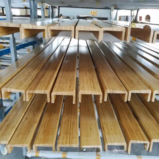 Corrimão de bambu trançado, trilhos, corrimão, corrimão de bambu fundido