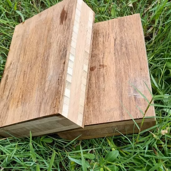 2440X1220X40mm Painéis de móveis de bambu de alta densidade trançados com fios de caramelo, folhas de compensado de bambu, placas de bambu laminadas, madeira de bambu