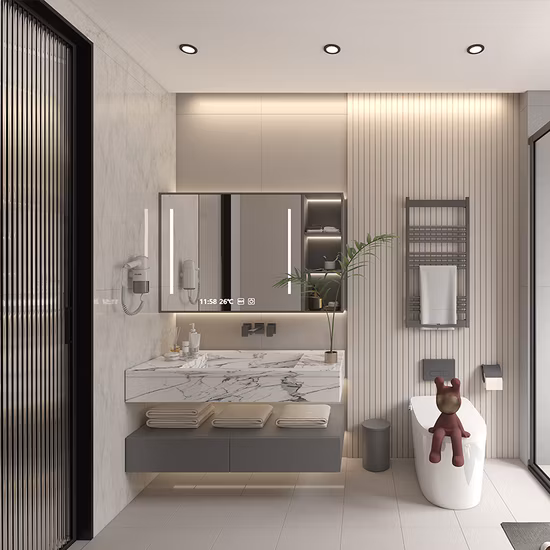 Porta interna de bambu à prova d'água à prova d'água ambiental